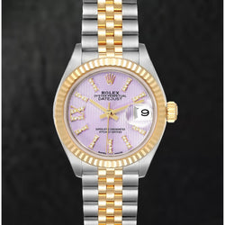 279173 Rolex prachtig dameshorloge met Romeinse diamanten wijzerplaat, 18K geel goud