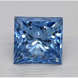 Natuurlijke losse intense blauwe diamant van 2 karaat, Princess-slijpsel