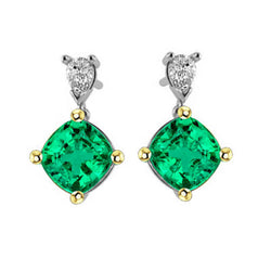 GIA Gekeurd Gemstone Earring – Smaragd 2 karaat 14 Karaat