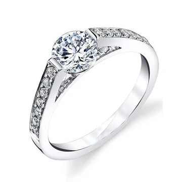 2,20 Ct Sprankelende Ronde Echt Diamanten Trouwring Witgoud