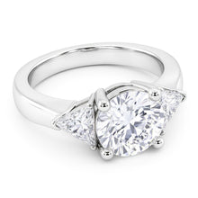 Afbeelding in Gallery-weergave laden, 2,25 ct. Diamanten drie stenen verlovingsring wit goud

