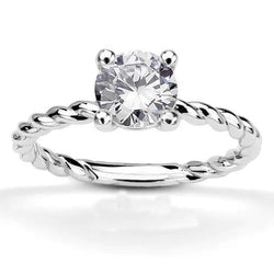 2,25 Ct Ronde Briljant Geslepen Echt Diamanten Bruiloft Solitaire Ring