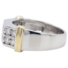 Afbeelding in Gallery-weergave laden, 2,40 Karaat Klassieke Ronde Echt Diamanten Herenring 14K Witgoud
