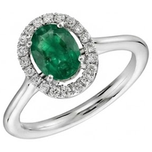 Afbeelding in Gallery-weergave laden, echte round smaragd 2.50karaat ring close-up detail
