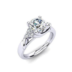 Natuurlijke Diamanten Ring 2.50ct - Witgoud 14K