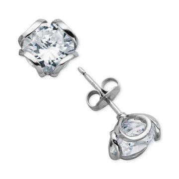 2,50 Ct Echt Diamanten Studs Oorbel Sprankelend Rond Geslepen