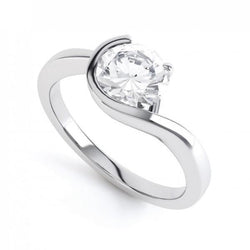 2,50 Ct Rond Geslepen Solitaire Echt Diamanten Jubileumring