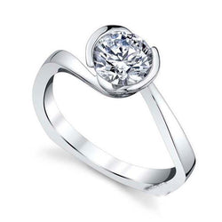2.50 Ct Sprankelende Briljantslijpsel Solitaire Natuurlijke uit de aarde gewonnen Diamanten Ring