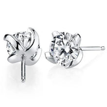 Afbeelding in Gallery-weergave laden, GIA-gecertificeerd 2,51 Karaat Briljant Geslepen Echt Diamanten Dames Oorknopjes Wit Goud 14K

