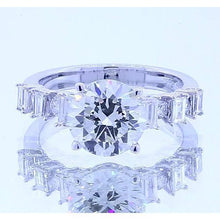Afbeelding in Gallery-weergave laden, 2,50 Karaat Ronde Echt Diamanten Verlovingsring Met 4 Tanden

