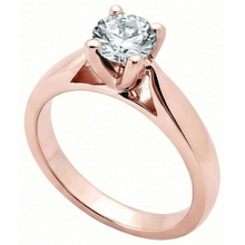 Afbeelding in Gallery-weergave laden, 2,51 Ct. Roségoud uit de aarde gewonnen diamanten Solitaire Verlovingsring
