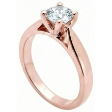 Afbeelding in Gallery-weergave laden, 2,51 Ct. Roségoud uit de aarde gewonnen diamanten Solitaire Verlovingsring
