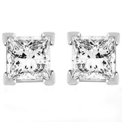 2,5 Carat Prong Set Echt Diamond Stud Earring Witgouden Sieraden 14K
