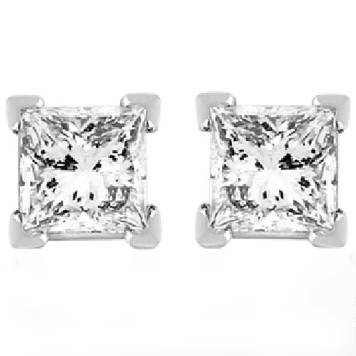 2,5 Carat Prong Set Echt Diamond Stud Earring Witgouden Sieraden 14K