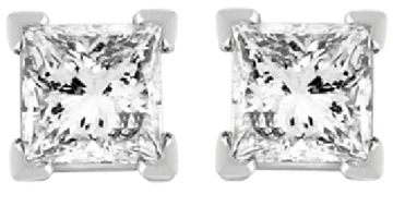 2,5 Carat Prong Set Echt Diamond Stud Earring Witgouden Sieraden 14K