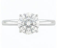 Afbeelding in Gallery-weergave laden, 2.75 Karaat Solitaire uit de aarde gewonnen Diamanten Verlovingsring 4 Klauwen 14K Witgoud

