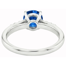 Afbeelding in Gallery-weergave laden, echte round saffier 2.75karaat ring op wit
