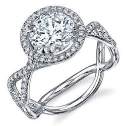 Natuurlijke Diamanten Ring 2.75ct - Witgoud 14K