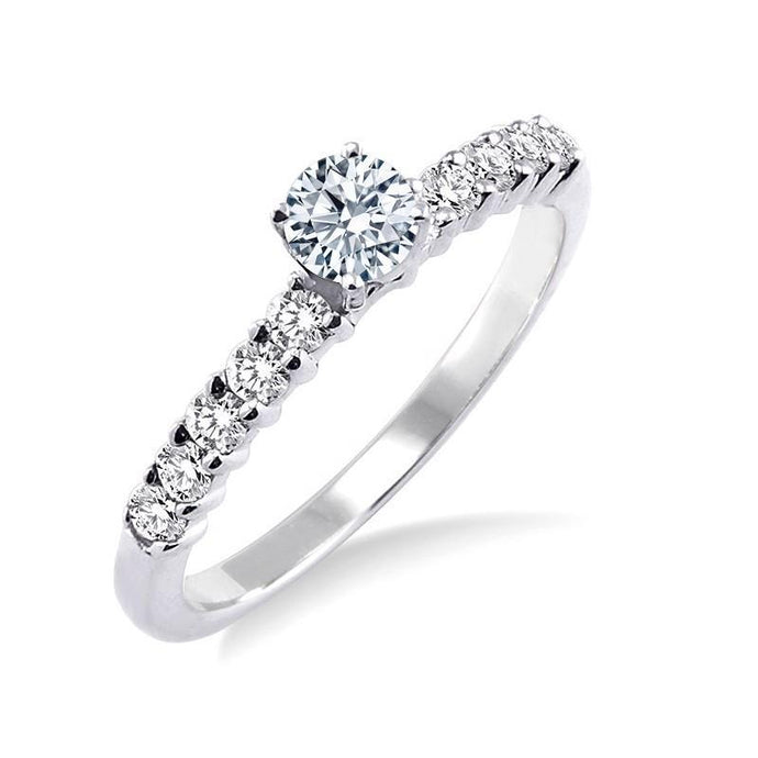 2,75 Karaat Ronde Geslepen Echt Diamanten Verlovingsring Nieuw Wit Goud 14K