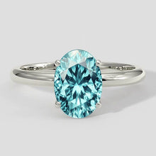 Afbeelding in Gallery-weergave laden, 2,75 ct ovaal geslepen neon Paraiba-ring
