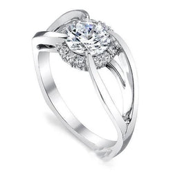 2,85 Ct Ronde Halo Echt Diamanten Ring Sieraden