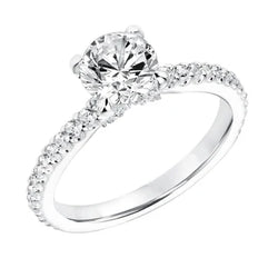 2.85 Karaat Natuurlijke uit de aarde gewonnen Diamanten Verlovingsring Witgoud 14K