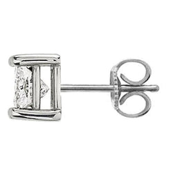 2 Ct. F VVS1 Enkele uit de aarde gewonnen Diamanten Oorknop voor Heren, Goud 14K