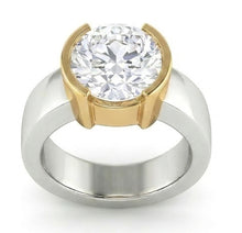 Afbeelding in Gallery-weergave laden, Natuurlijke Diamanten Ring 3ct - Tweekleurig 14K Goud
