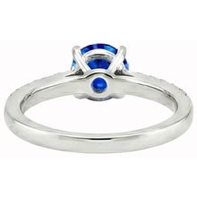 Afbeelding in Gallery-weergave laden, echte round saffier 3.20karaat ring op wit
