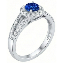 Echte Saffier Ring 3.25 Karaat