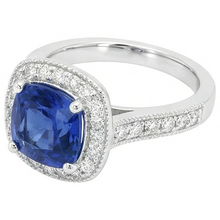 Afbeelding in Gallery-weergave laden, echte round diamant 3.70karaat ring close-up detail
