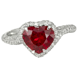 Echte Robijn Ring 3.70 Karaat