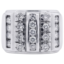 Afbeelding in Gallery-weergave laden, 3.75 Karaat Heren Echt Diamanten Ring Wit Goud 14K
