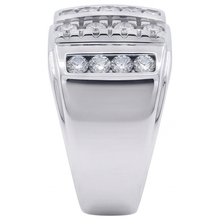 Afbeelding in Gallery-weergave laden, 3.75 Karaat Heren Echt Diamanten Ring Wit Goud 14K
