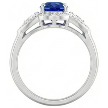 Afbeelding in Gallery-weergave laden, echte trillion saffier 3.90karaat ring profielweergave
