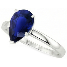 Afbeelding in Gallery-weergave laden, echte pear diamant 3karaat ring close-up detail
