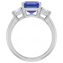 Afbeelding in Gallery-weergave laden, 3 Stenen Blauwe Saffier Ring
