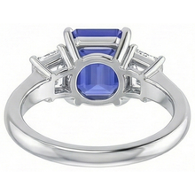 Afbeelding in Gallery-weergave laden, 3 Stenen Blauwe Saffier Ring
