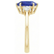 Afbeelding in Gallery-weergave laden, echte round diamant 4.25karaat ring bovenaanzicht
