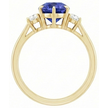 Afbeelding in Gallery-weergave laden, echte round diamant 4.25karaat ring profielweergave
