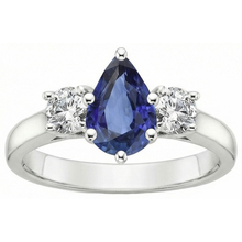 Afbeelding in Gallery-weergave laden, echte round diamant 4.50karaat ring zijaanzicht
