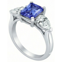 Afbeelding in Gallery-weergave laden, echte pear diamant 2karaat ring bovenaanzicht
