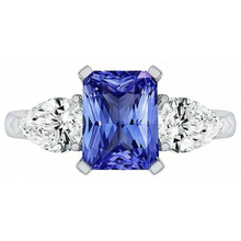 Afbeelding in Gallery-weergave laden, echte pear diamant 2karaat ring zijaanzicht
