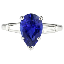 Afbeelding in Gallery-weergave laden, echte baguette diamant 4.50karaat ring profielweergave
