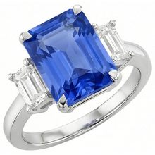 Afbeelding in Gallery-weergave laden, echte diamant 4karaat ring zijaanzicht
