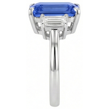 Afbeelding in Gallery-weergave laden, echte diamant 4karaat ring profielweergave
