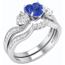 Afbeelding in Gallery-weergave laden, echte round diamant 3karaat ring zijaanzicht
