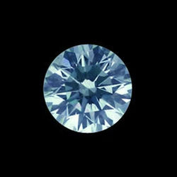 3 karaat ronde geslepen blauwe, versterkte, losse, natuurlijke, uit de aarde gewonnen diamant