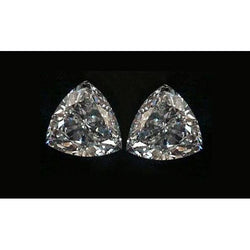 3 Carats Trilliant Cut Triangle Trillion Natural Earth Mined Diamonds Pair G Si Loose