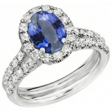 Afbeelding in Gallery-weergave laden, echte round diamant 3karaat ring zijaanzicht
